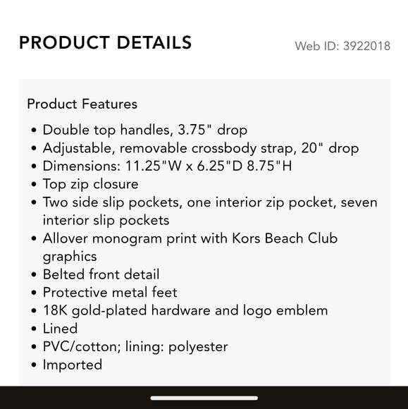 Michael Kors Bedford Travel Medium Duffel Satchel - Picture 9 of 9